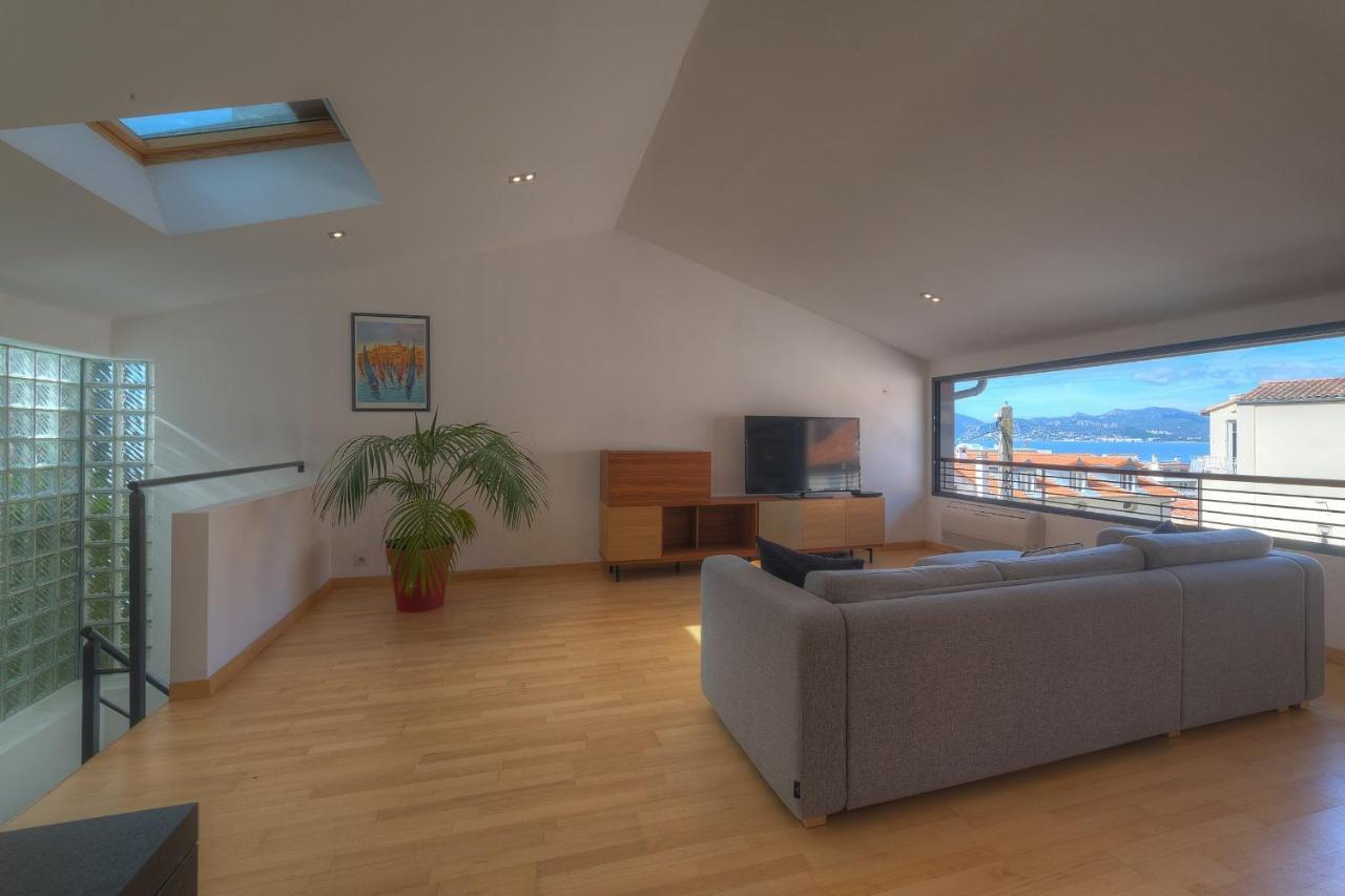 Immogroom - Beautiful Duplex - Sea View - Quiet - Ac - Wifi - Garage 戛纳 外观 照片