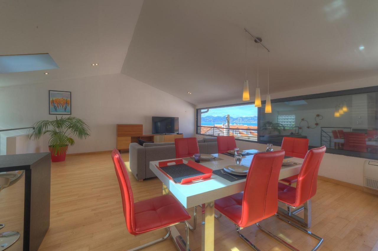 Immogroom - Beautiful Duplex - Sea View - Quiet - Ac - Wifi - Garage 戛纳 外观 照片